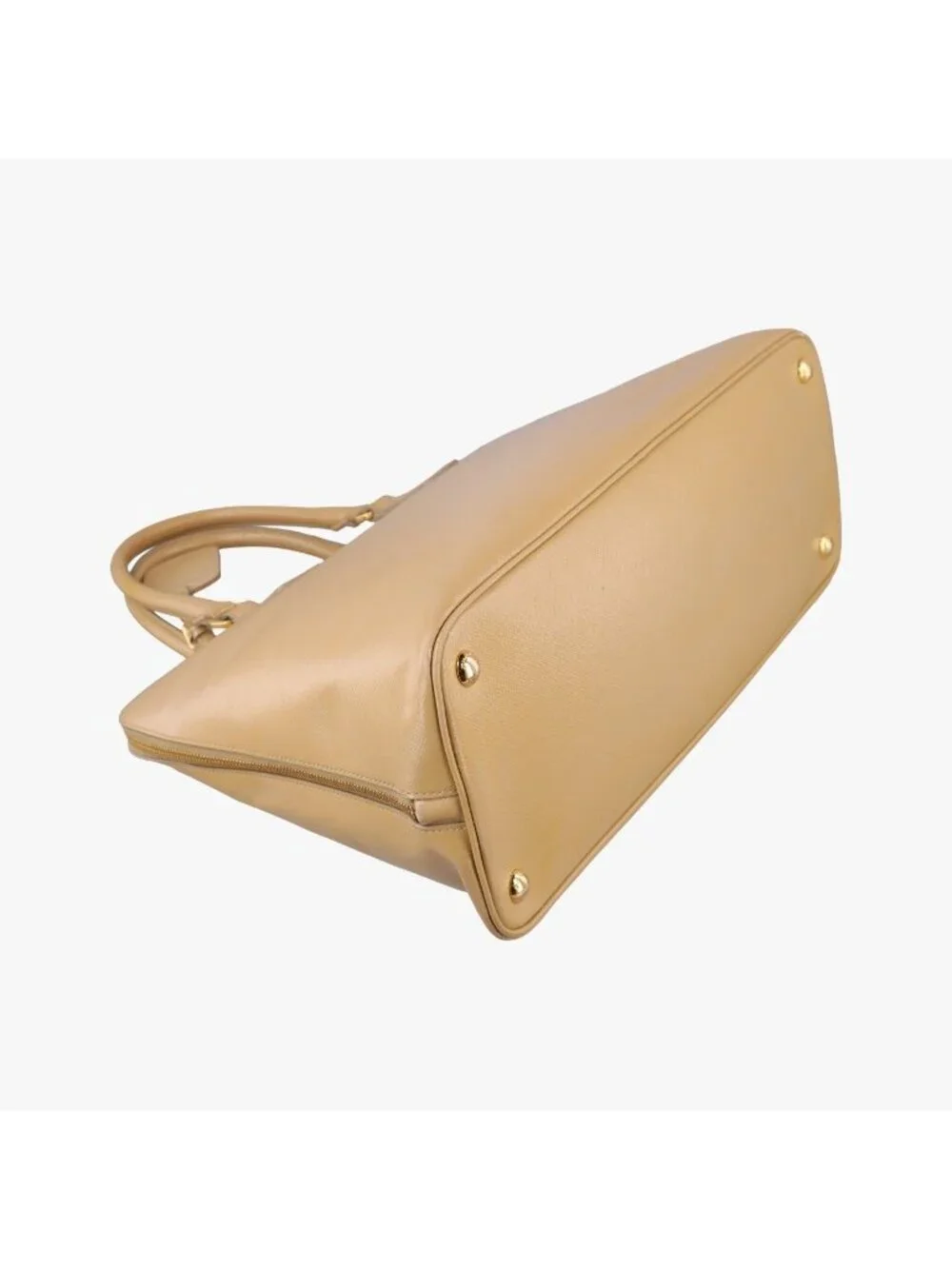 Prada Pyramid Beige Patent 31 Handbag